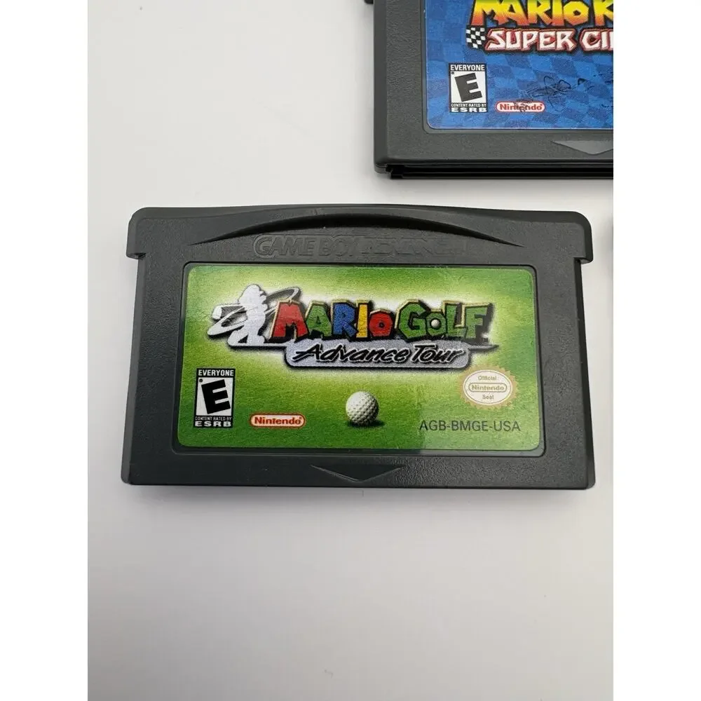 Mario Kart Golf Tennis Game Boy Advance GBA Game Lot Authentic Tested Nintendo